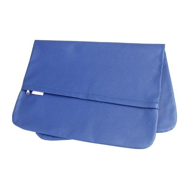 Funda de almohada de cama de cuero PU Funda de almohada elegante suave y ligera Funda de almohada para Azul