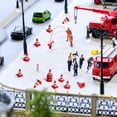 thumbnail image 4 of SHISUYAN 50pcs Mini Roadblocks Plastic Traffic Cones Miniature Traffic Signs Simulated Safety Cones for Children, 4 of 8