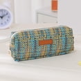 thumbnail image 4 of Composite Fabric Pencil Case, Style D, 7.68 x 3.54 in, With Single Zip Compartment And Woven Or Plaid Exterior, 4 of 6