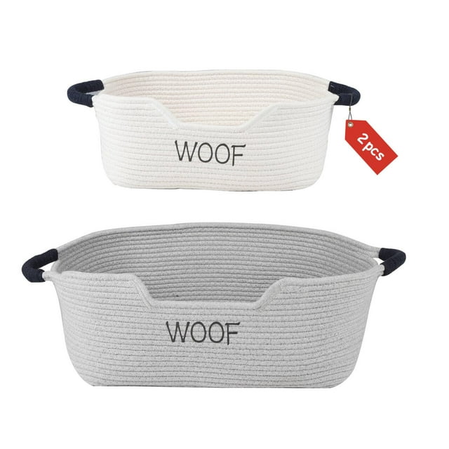 Juego de 2 cestas de almacenamiento Geyecete para perros y gatos