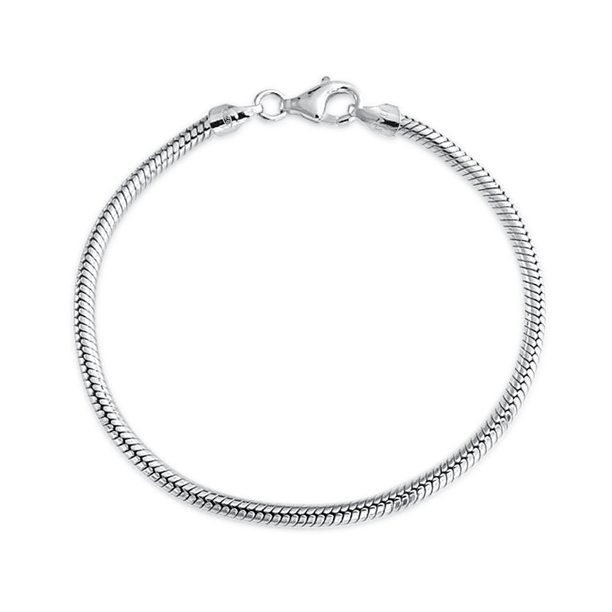Jewelry Strong 925 Sterling Silver Snake Chain Bracelet For Women