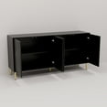 thumbnail image 7 of Dubbin Black folio four-door cream style side cabinet, 7 of 7