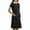 Black, variant on Scrubs Dresses for Women Casual Short Sleeve Nurse Working Uniform Stretchy Button Front Nursing Workwear with Pockets