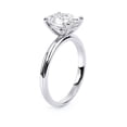 thumbnail image 3 of Veda Jewel 2.04 Ct Oval Cut Lab-Created Diamond Engagement Ring - 14K White Gold Plated Ring for Women - Wedding, Anniversary, Promise, and Graduation Gifts for Women's, 3 of 6