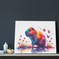 thumbnail image 3 of Lsque Watercolor Butterfly Guinea Pig Print Wall Art – Decorative Picture for Living Room, Bedroom, and Office (Horizontal), 3 of 6