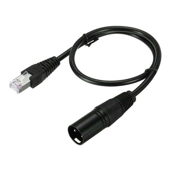 3 Pin XLR Male to RJ45 Male Adapter Cable, 1pcs 1.6ft XLR Microphone Cable