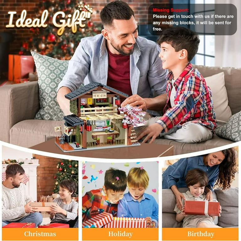 NAYIHOOP Japanese Sushi Shop House Building Sets for Adults Girls