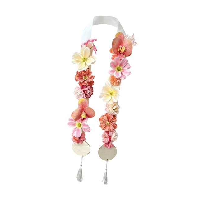 Collar de graduación con diseño de corbata, flor, decorativo, multifuncional. Estilo A