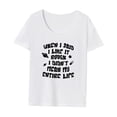 thumbnail image 3 of Camiseta para mujer con cuello redondo, ropa de calle, camiseta de manga corta suave para viaje por la calle XL, 3 of 8