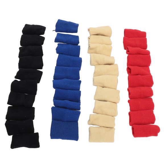 40Pcs Finger Sleeves Elastic Nylon Sports Joint Protector for Basketball Volleyball, Finger Support Trigger Finger Pain Relief