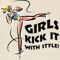 thumbnail image 2 of CafePress - Girls Kick It With Style 1 Tote Bag - Unisex Canvas Tote Bag, Beige, 1-Piece, 2 of 6