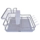 thumbnail image 4 of Escurridor Trastes de Aluminio con 2 Niveles con Portacubiertos y Charola, 4 of 7