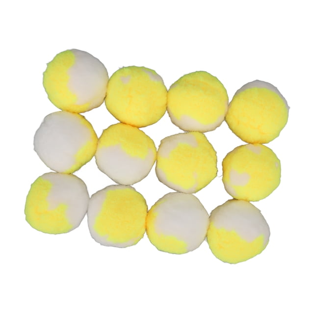 Ball 12pcs Cat Toy Balls Soft Elastic Quiet Interactive Plush Kitten Chewing Ball for Indoor Training Playing