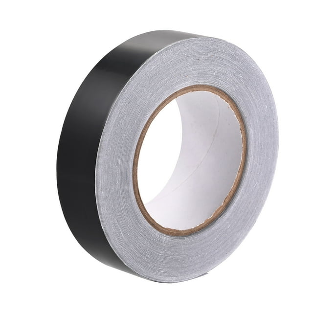 Unique Bargains Ruban en Papier D\'aluminium Ruban Noir Mat Non Réfléchissant 25mmx50m/164 Pieds