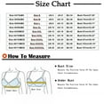 thumbnail image 3 of Sleep Bras for Women, Fadeal Oversize Front Closure Bras for Women Breathable Wireless Bras No Underwire Support Everyday Bras Bras for Women Front Closure Black 80D, 3 of 9