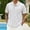White, variant on FRSASU Men's Plaid Polo Shirts Plus Size Short Sleeve Lapel Collar Button Tops Summer Casual office Work Blouse Pink-A