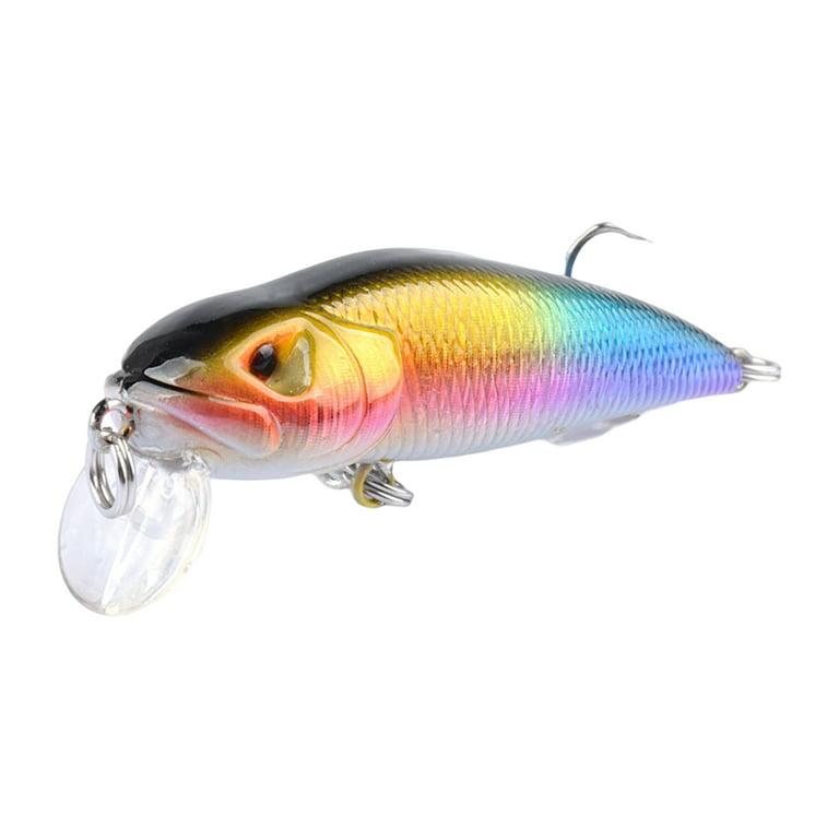 UDIYO 8g/7.1cm Fishing Lure Simulated Vivid Skin 3D Fisheyes Bright Color  Wear-resistant Catch Fishes Sharp Hook Catfish Bass Sea Fishing Minnow Artificial  Bait Fishing Gear 