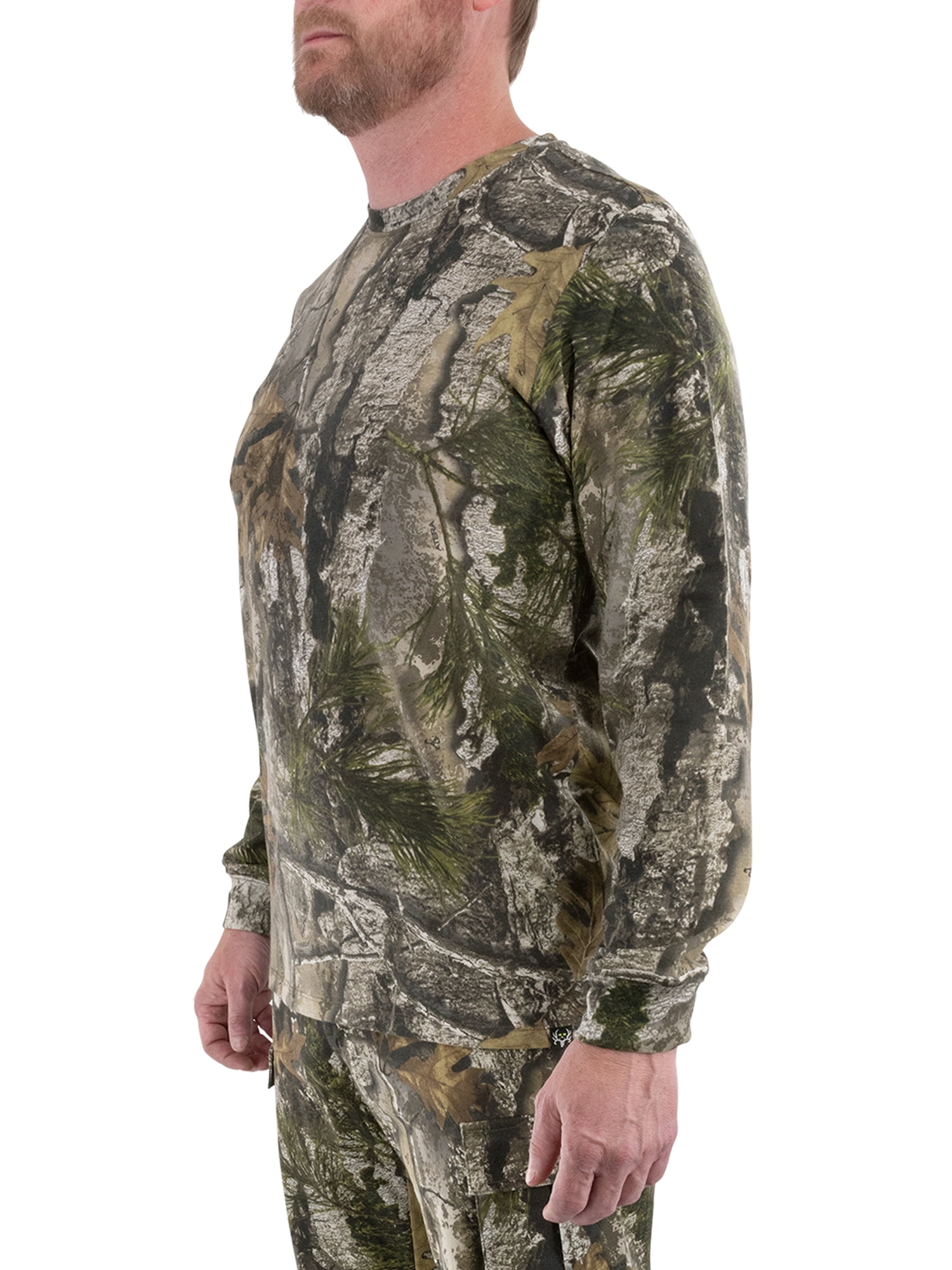 BoneCollector Camo Cotton CVC LS Tee, S-3XL