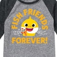thumbnail image 3 of Baby Shark - Fish Friends Forever - Toddler And Youth Raglan Graphic T-Shirt, 3 of 5