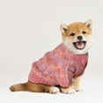thumbnail image 5 of Dogs Knitted Pullover Sweater with Sleeves Cute Turtleneck Knitwear Pet Apparel Warm Sweatshirt for Indoor Cats and Small Dogs,Purple,M, 5 of 5