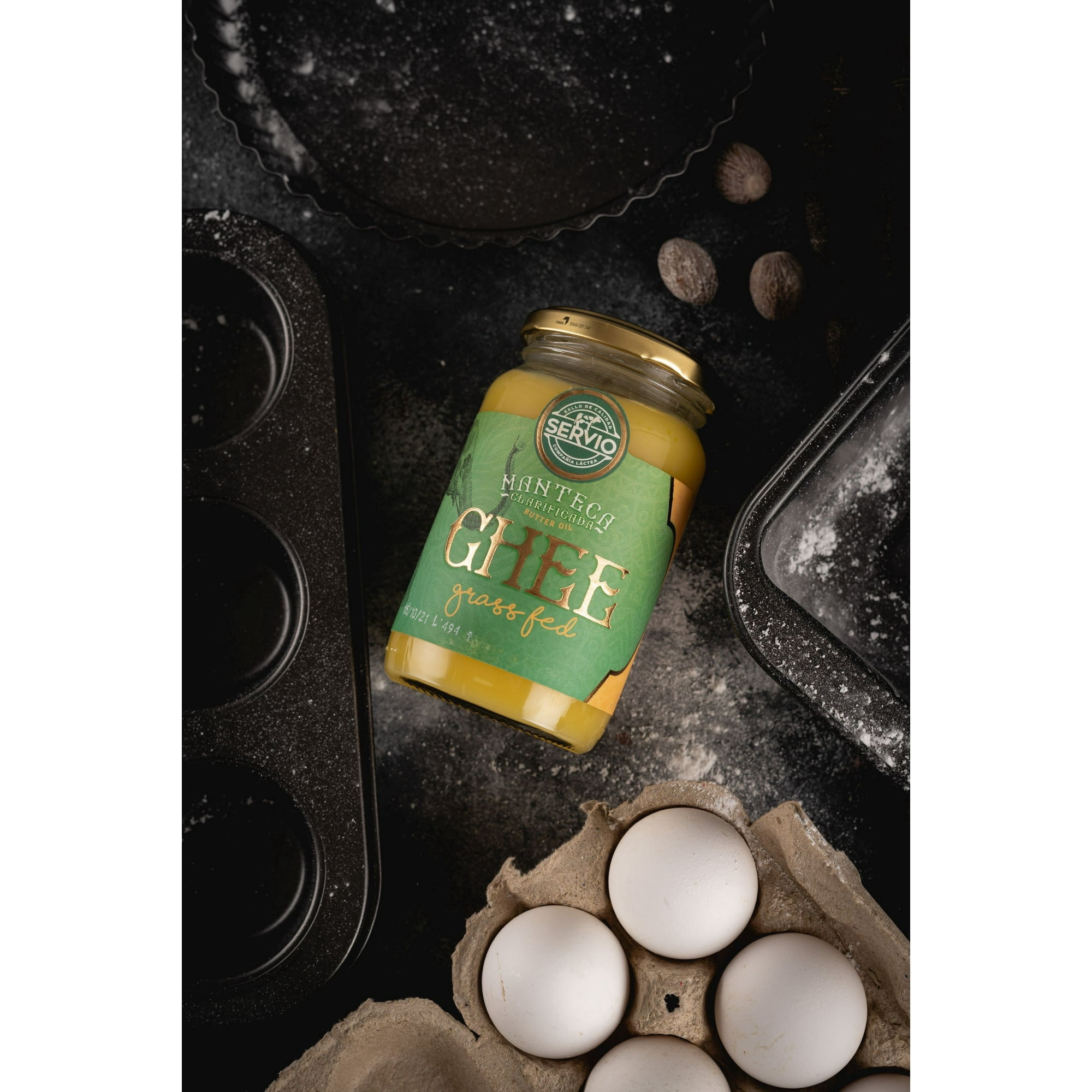 Servio Grass Fed Non-GMO Traditional Ghee Clarified Butter, Shelf-Stable