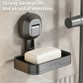 thumbnail image 6 of SLYNSHome Soap Holder for Bathroom,Wall Mounted Bar Soap Dish - Suction Cup Type - Drill-Free - Removable - Soap Tray for Shower,Toilet Kitchen Organizers and Storages (Gray), 6 of 7
