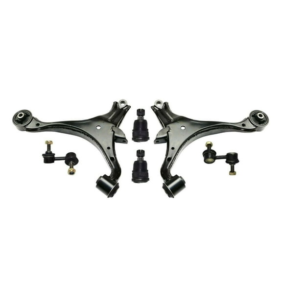 6 Pc Front Lower Control Arm   Lower Ball Joints and Sway Bar Links Suspension Left Right Fits select: 2001-2005 HONDA CIVIC