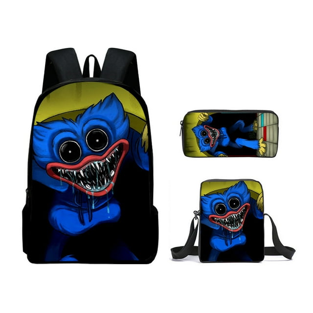 Poppy Playtime Bobby's Game Time Animation Backpack, Primary And Secondary School Students' Schoolbags Three-piece Set-HAPDEN
