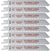 Caliastro 6-Inch Thick Metal Cutting Reciprocating Saw Blades (18 TPI), Made of Long Lasting Bi-Metal (HSS teeth bonded to HCS body) - 8 pack
