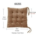 thumbnail image 5 of Lomyolo Chair Cushions for Kitchen Chairs 2 Pack Seat Cushion Chair Pads for Dining Patio Home Office Soft Comfort Velvet Square Khaki, 5 of 6