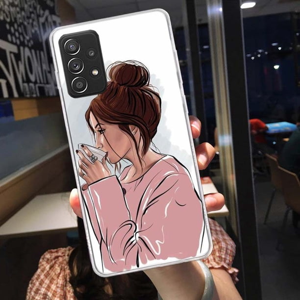 Funda de teléfono de princesa para Samsung, carcasa con patrón para Galaxy S22 Plus, S21, S23 Ultra, S20 FE, S10, S10E, S9, S8, S7 Edge qiuyongming unisex
