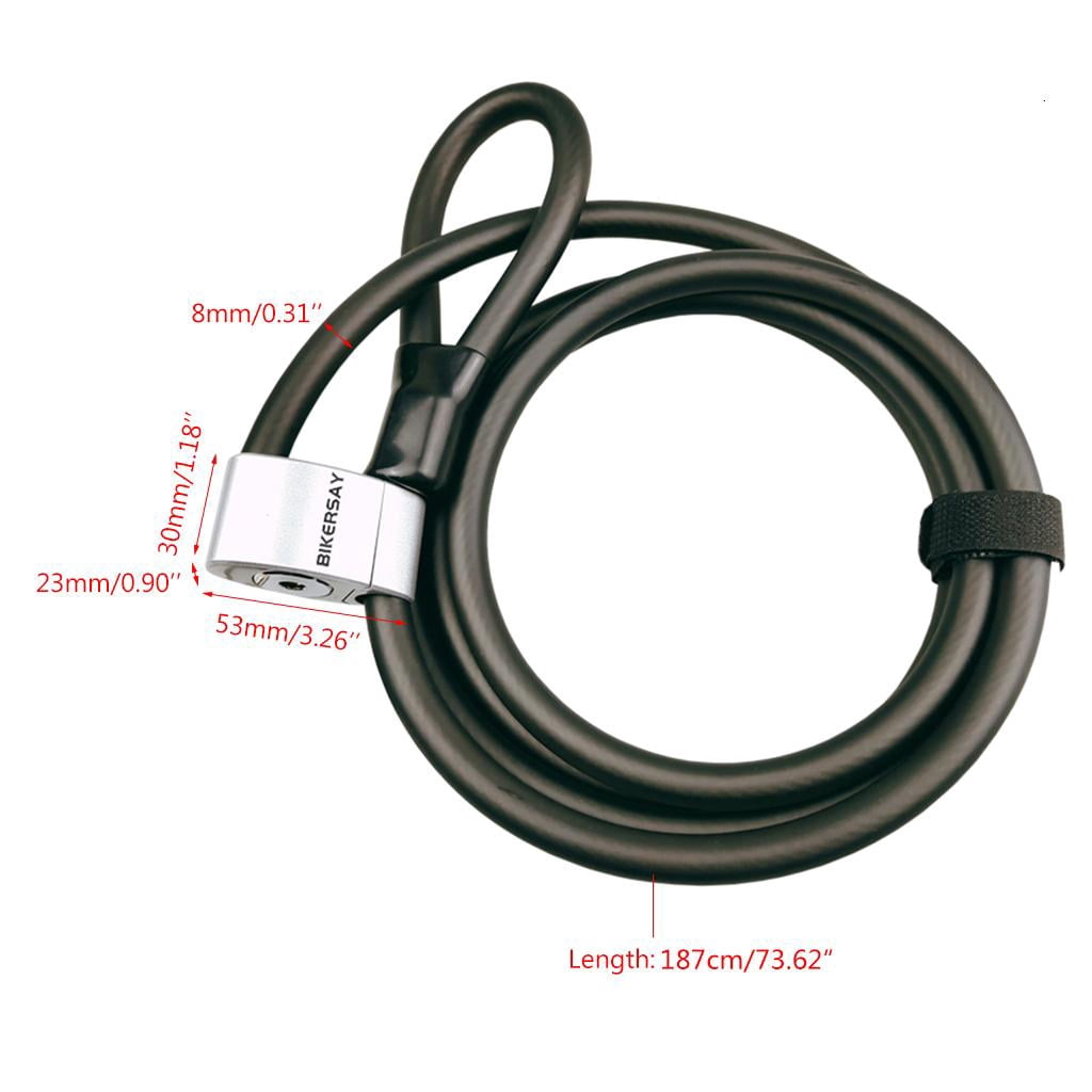 Yihuala Bike Cable , Bike Locks Cable Coiled Secure Keys Bike ,Great