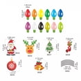 thumbnail image 2 of Kenally Pegatina de bombilla de luz de coche de Navidad, calcomanía de nevera de Navidad, decoración extraíble, decoración de noche Automoción decorativa y accesorios, 2 of 6