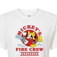 thumbnail image 3 of Disney - Firefighter Mickey - Fire Crew - Juniors Cropped Cotton Blend T-Shirt, 3 of 5