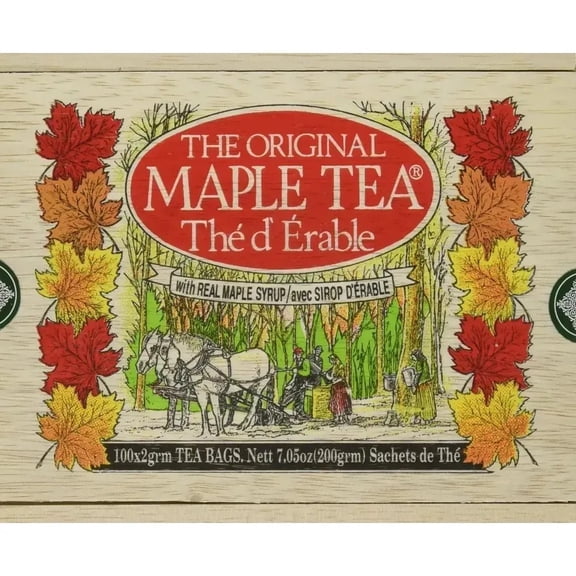The Original Maple Tea in Wood Box - 100 Tea Bags