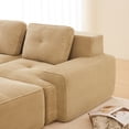 thumbnail image 4 of CKEASEAN Modular Sectional Sofa Corner Cloud Couch, 7 Seater Oversized V Shaped Boneless Couch with 2 Movable Ottoman, Corner Sectional Couches for Living Room, Big Comfy Corduroy Modular Sofa, 4 of 27