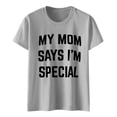 thumbnail image 3 of TYGHBN Mom's Favorite Day Family Humor T Shirt Women Long Sleeve Shirt T Shirt Women Soft Running Shirts Women Shirts Short Sleeve Casual Shirts Women Womens Tee Women's Long Sleeve Short Sleeve, 3 of 4