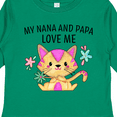 thumbnail image 4 of Inktastic My Nana and Papa Love Me with Cute Kitten and Flowers Boys or Girls Long Sleeve Toddler T-Shirt, 4 of 5