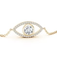 thumbnail image 2 of ANGARA Lab Grown Diamond Evil Eye Bracelet for Women in 14K Yellow Gold (Size-6.4mm| Color-F-G| Clarity-VS) | April Birthstone, Anniversary, Jewelry Gift for Women | Lab-Grown Diamond Bracelet, 2 of 7