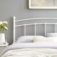 thumbnail image 6 of Modway Abigail Queen Modern Style Powder Coated Iron Headboard in White, 6 of 7