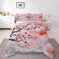 thumbnail image 1 of Erosebridal Spring Cherry Blossoms Bedding Todder Comforter Set, Watercolor Flower Down Comforter, Pink Grey, Reversible 2 Pieces, 1 of 8