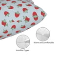 thumbnail image 3 of Pofeuu Hand Drawn Strawberry Print Polyester Microfiber Plush Pillowcases, Super Soft and Cozy Pillow Case Covers with Envelop Closure（Pillow core not included）-14"x20", 3 of 6