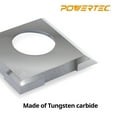 thumbnail image 3 of POWERTEC 14.3mm Carbide Inserts Cutter Knives for Spiral & Helical Cutterheads - Fits WEN PL1326, JT630H & Rikon 25-130H, Tungsten Carbide Replacement Blades for Planer and Jointer (14301N), 3 of 5