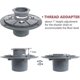 thumbnail image 2 of 2-inch Pvc Sub Drain, Shower Drain Base, No Hub Shower Drain Base With Rubber Gasket For 2 Inch Linear & Square Drain Installation-sfygv, 2 of 5