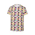 thumbnail image 3 of Fuzoiu Polka Dot Print Boys' Casual T-Shirt,Crewneck Undershirts,Boys Athletic Shirt,Short Sleeve T-Shirts for Outdoor Play, 3 of 7
