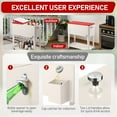 thumbnail image 3 of UBesGoo  80 Quart Rolling Keeping Your Drinks Chilled on Any Outdoor Adventure,Cooler Cart on Wheels, Red &White, 3 of 8