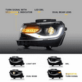thumbnail image 5 of Ikon Motorsports Compatible with 14-15 Chevy Camaro ZL1 Style Front Bumper with DRL Fog Lights & Headlamps, 5 of 7