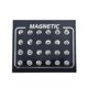 thumbnail image 1 of Juego de 12 pares de pendientes magnéticos unisex con incrustaciones de diamantes de imitación, joyería sin perforaciones, mxbc, 3 mm, blanco, código de producto 65918, 3 mm, blanco, 1 of 5