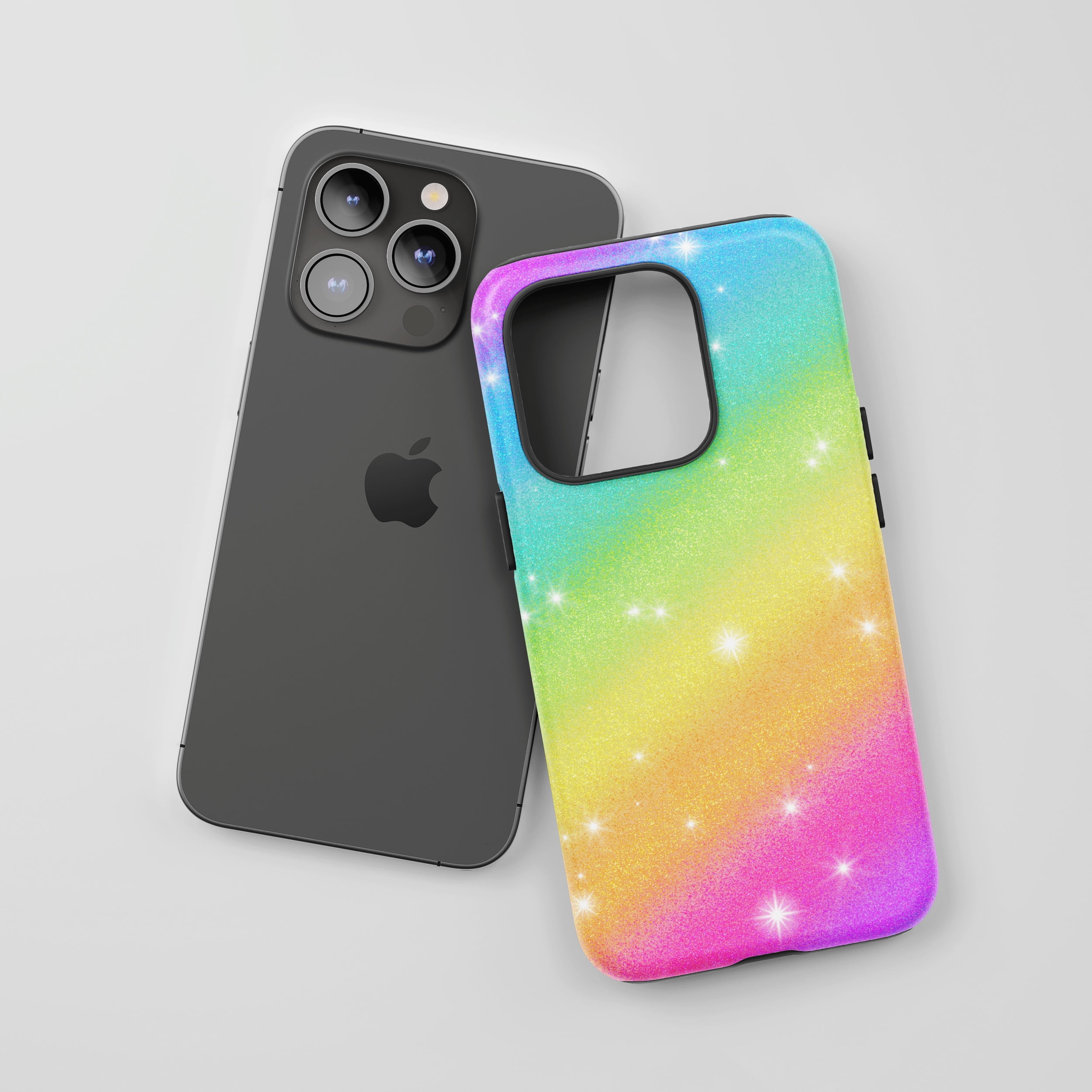 Rainbow Glitter Sparkle for All iPhone Series Tough Phone Case