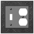 thumbnail image 1 of Amerelle 43TDAN Placa de pared para jardín inglés, 1 palanca/1 dúplex de metal fundido, níquel envejecido, 1 paquete, 1 of 1